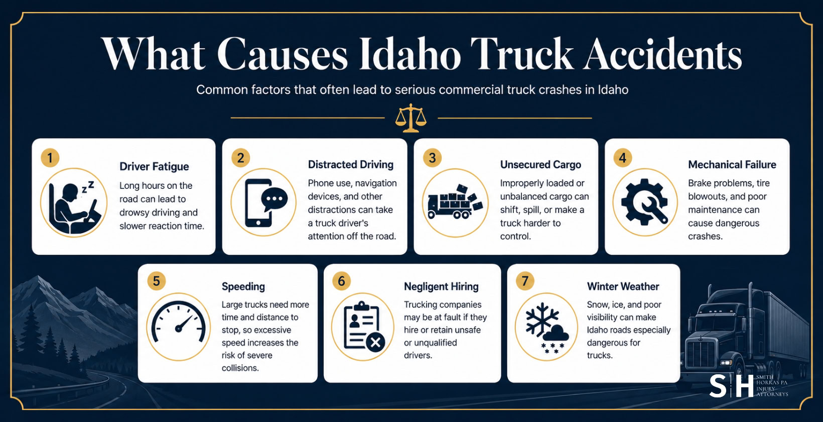what causes idaho truck accidents