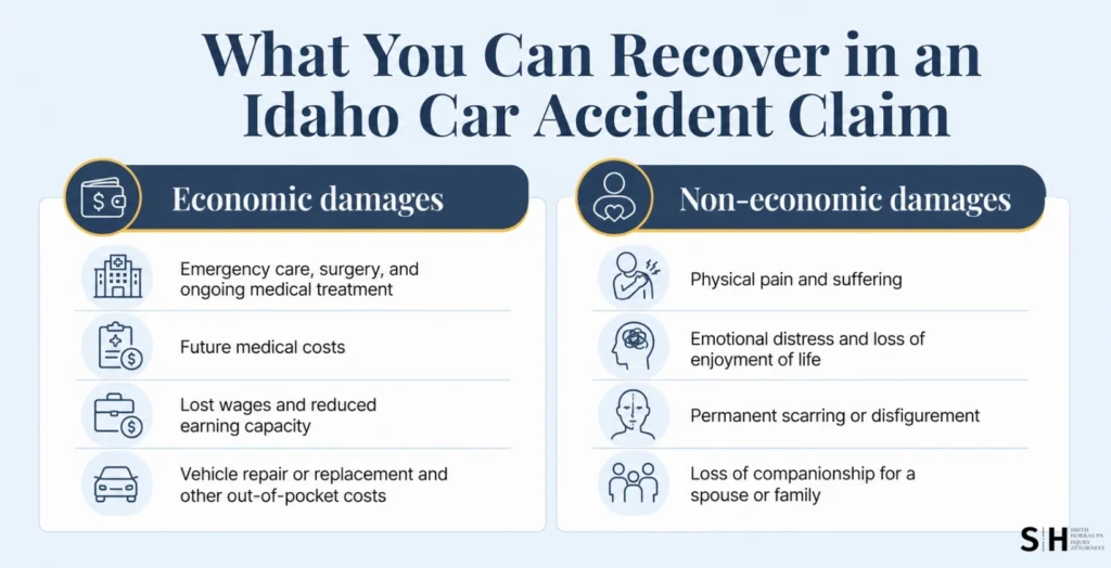 What You Can Recover in an Idaho Car Accident Claim